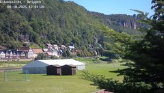 view from Webcam in Bad Schandau Sächsische Schweiz on 2025-08-18