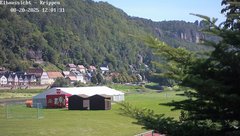 view from Webcam in Bad Schandau Sächsische Schweiz on 2025-08-20