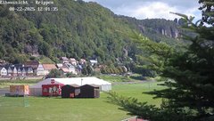 view from Webcam in Bad Schandau Sächsische Schweiz on 2025-08-22