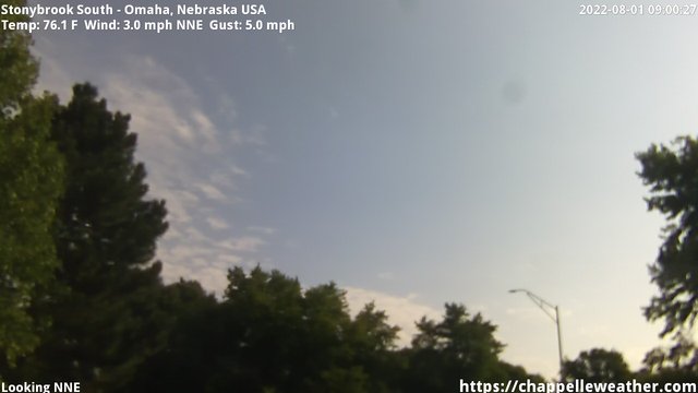 time-lapse frame, Stoneybrook South webcam
