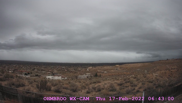 time-lapse frame, 2022-02-17-SnowArrived webcam