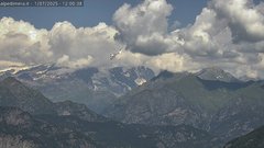 view from Alpe di Mera - Panorama Monte Rosa on 2025-07-01