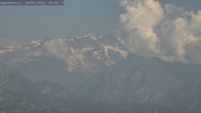 time-lapse frame, Alpe di Mera - Panorama Monte Rosa webcam