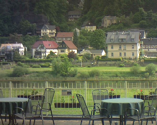 time-lapse frame, Webcam in Bad Schandau, Krippen & Postelwitz webcam