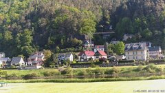 view from Webcam in Bad Schandau, Krippen & Postelwitz on 2025-05-11
