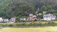 view from Webcam in Bad Schandau, Krippen & Postelwitz on 2025-06-16
