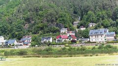 view from Webcam in Bad Schandau, Krippen & Postelwitz on 2025-06-17