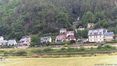 view from Webcam in Bad Schandau, Krippen & Postelwitz on 2025-06-26