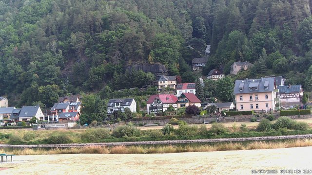 time-lapse frame, Webcam in Bad Schandau, Krippen & Postelwitz webcam