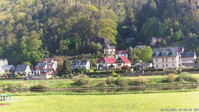 time-lapse frame, Webcam in Bad Schandau, Krippen & Postelwitz webcam