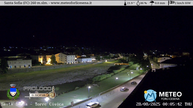 time-lapse frame, Santa Sofia - Torre Civica webcam
