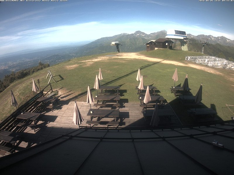 time-lapse frame, Bielmonte Monte Marca ovest webcam