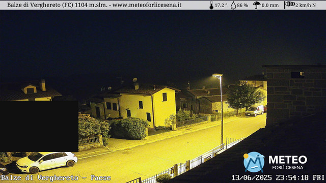 time-lapse frame, Balze di Verghereto - Paese webcam