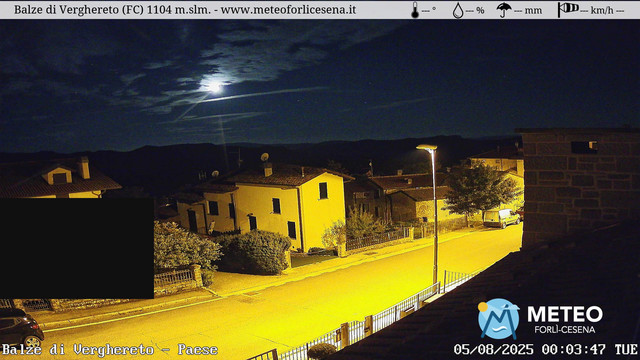 time-lapse frame, Balze di Verghereto - Paese webcam