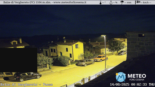 time-lapse frame, Balze di Verghereto - Paese webcam