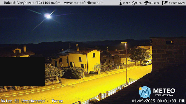 time-lapse frame, Balze di Verghereto - Paese webcam