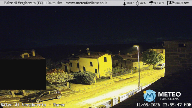 time-lapse frame, Balze di Verghereto - Paese webcam