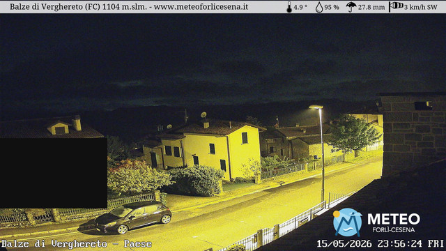 time-lapse frame, Balze di Verghereto - Paese webcam
