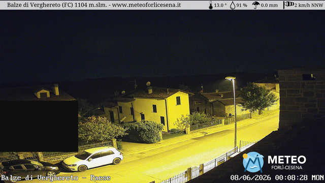 time-lapse frame, Balze di Verghereto - Paese webcam