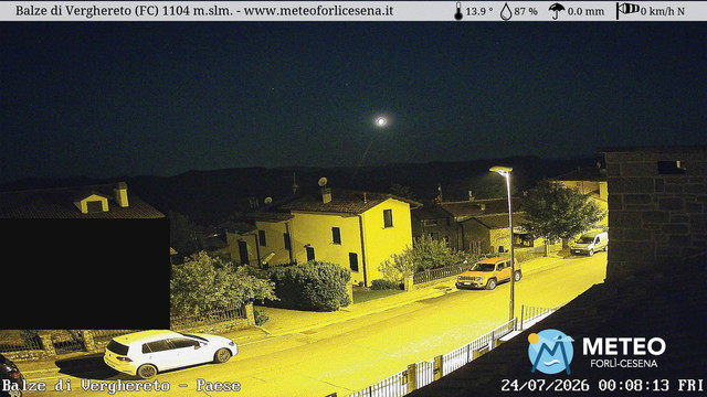 time-lapse frame, Balze di Verghereto - Paese webcam