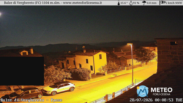 time-lapse frame, Balze di Verghereto - Paese webcam