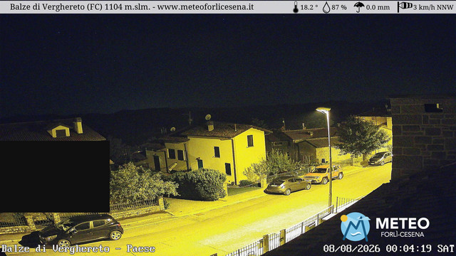 time-lapse frame, Balze di Verghereto - Paese webcam