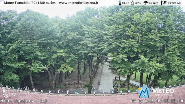 time-lapse frame, Monte Fumaiolo webcam