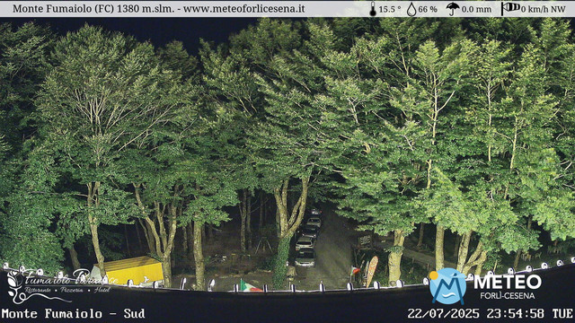 time-lapse frame, Monte Fumaiolo webcam