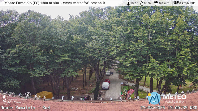 time-lapse frame, Monte Fumaiolo webcam