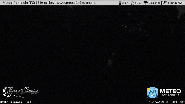 time-lapse frame, Monte Fumaiolo webcam