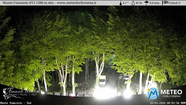 time-lapse frame, Monte Fumaiolo webcam