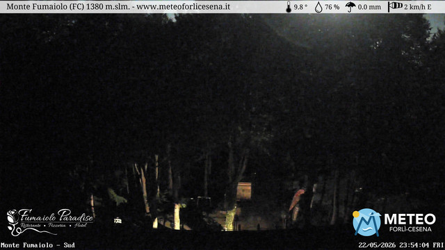 time-lapse frame, Monte Fumaiolo webcam