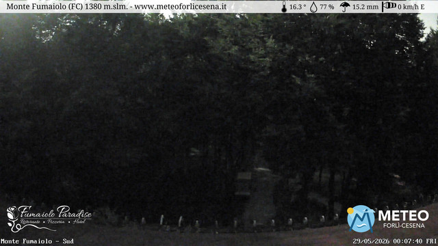 time-lapse frame, Monte Fumaiolo webcam