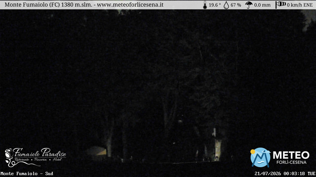 time-lapse frame, Monte Fumaiolo webcam