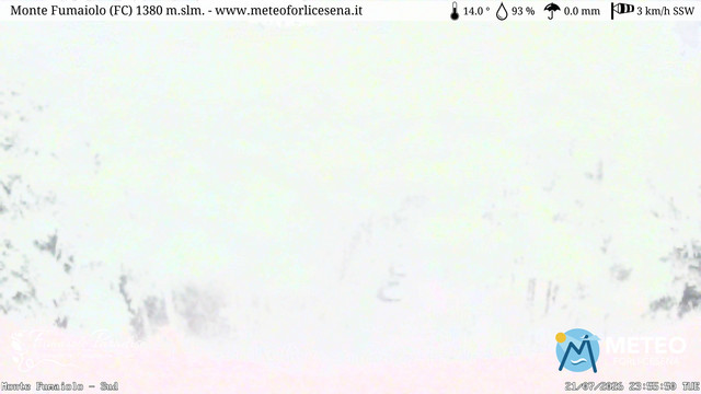 time-lapse frame, Monte Fumaiolo webcam