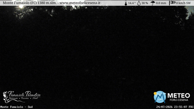 time-lapse frame, Monte Fumaiolo webcam