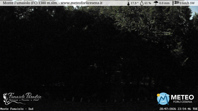 time-lapse frame, Monte Fumaiolo webcam