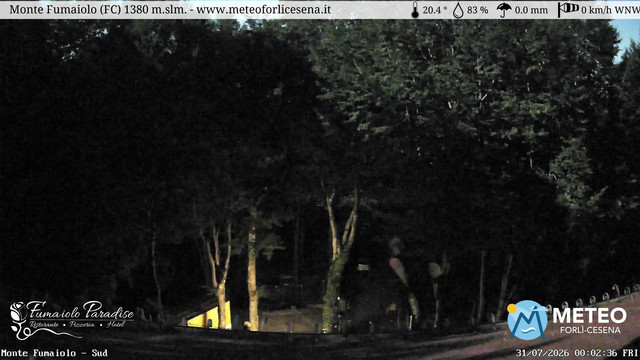 time-lapse frame, Monte Fumaiolo webcam