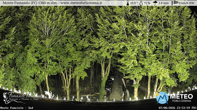 time-lapse frame, Monte Fumaiolo webcam