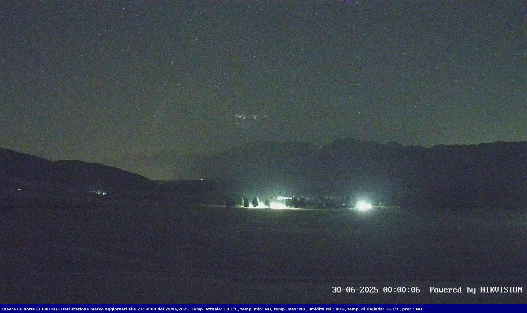 time-lapse frame, Pian Cansiglio - Casera Le Rotte webcam
