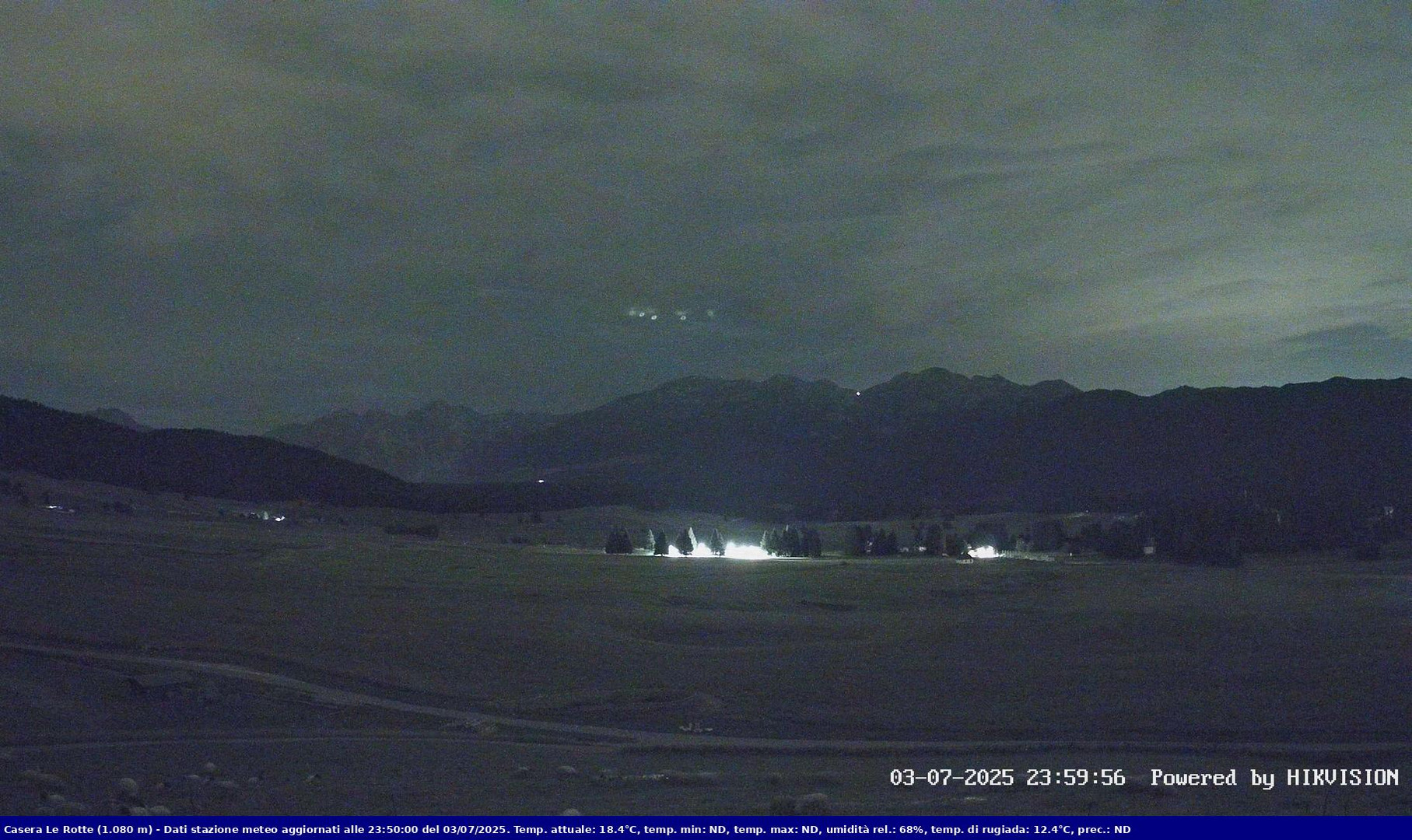 time-lapse frame, Pian Cansiglio - Casera Le Rotte webcam