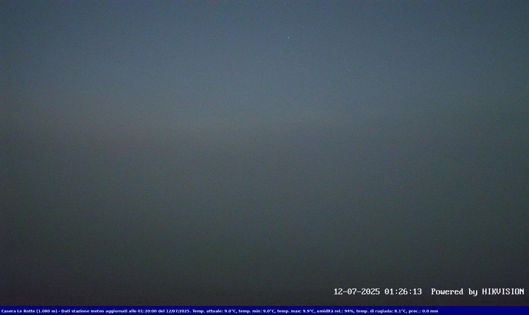 time-lapse frame, Pian Cansiglio - Casera Le Rotte webcam