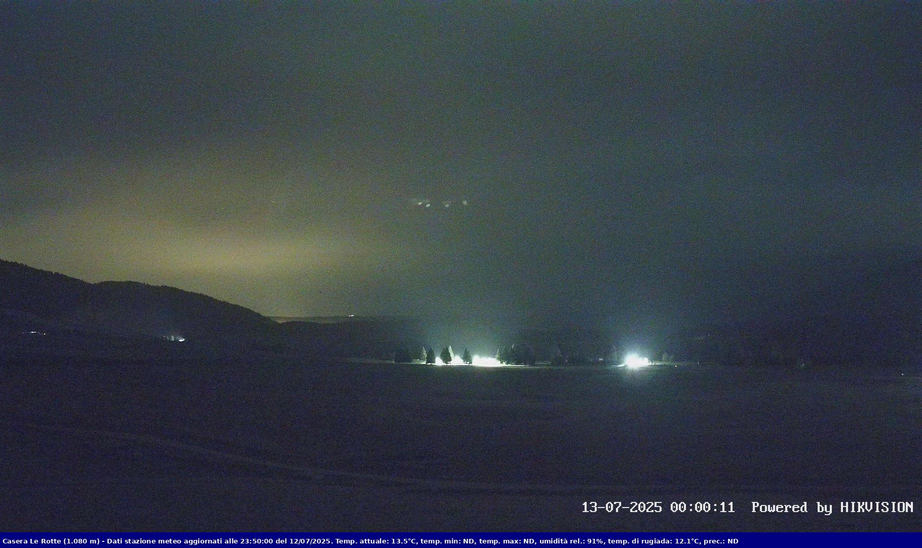 time-lapse frame, Pian Cansiglio - Casera Le Rotte webcam