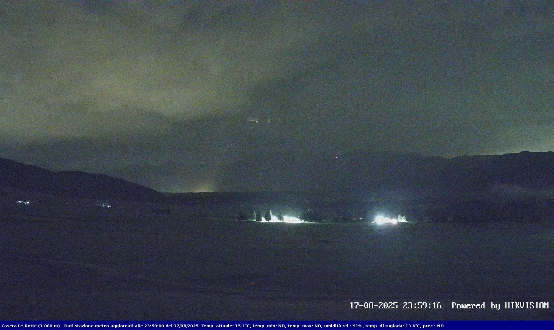 time-lapse frame, Pian Cansiglio - Casera Le Rotte webcam