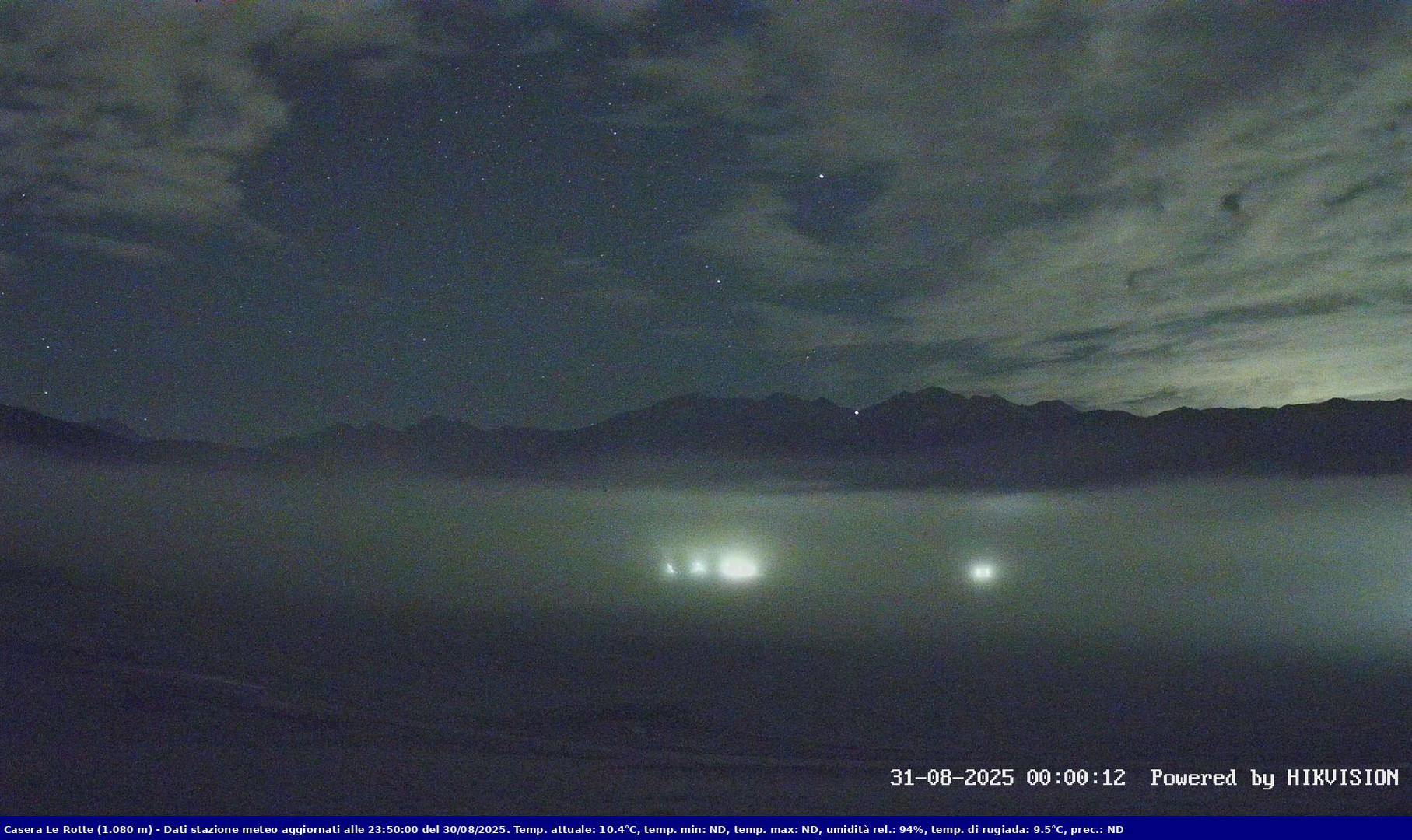 time-lapse frame, Pian Cansiglio - Casera Le Rotte webcam