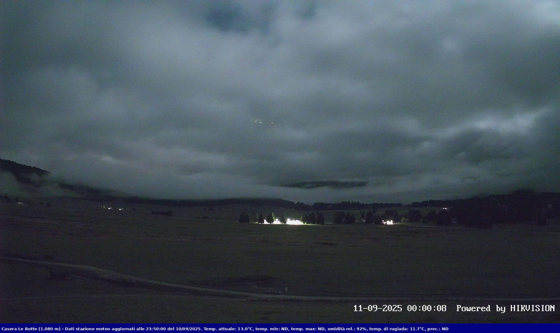 time-lapse frame, Pian Cansiglio - Casera Le Rotte webcam