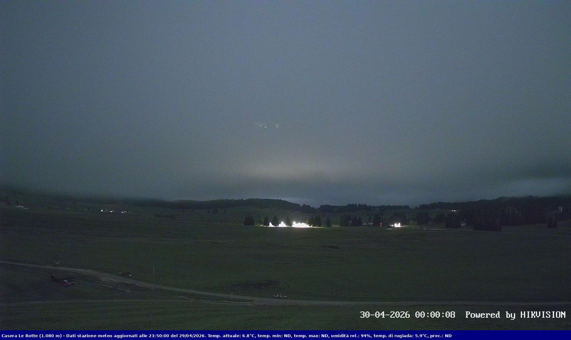 time-lapse frame, Pian Cansiglio - Casera Le Rotte webcam