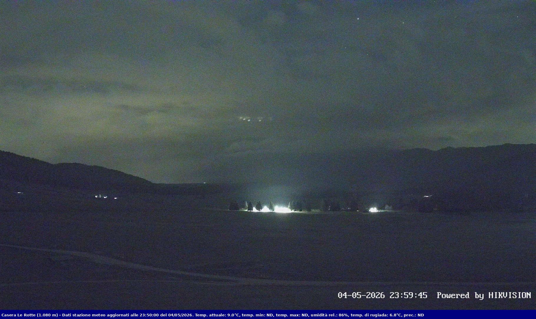 time-lapse frame, Pian Cansiglio - Casera Le Rotte webcam
