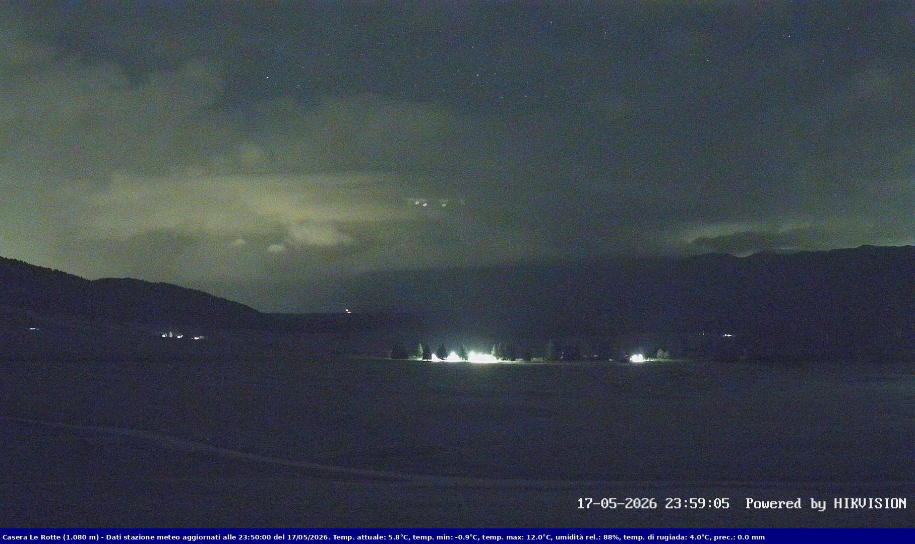 time-lapse frame, Pian Cansiglio - Casera Le Rotte webcam