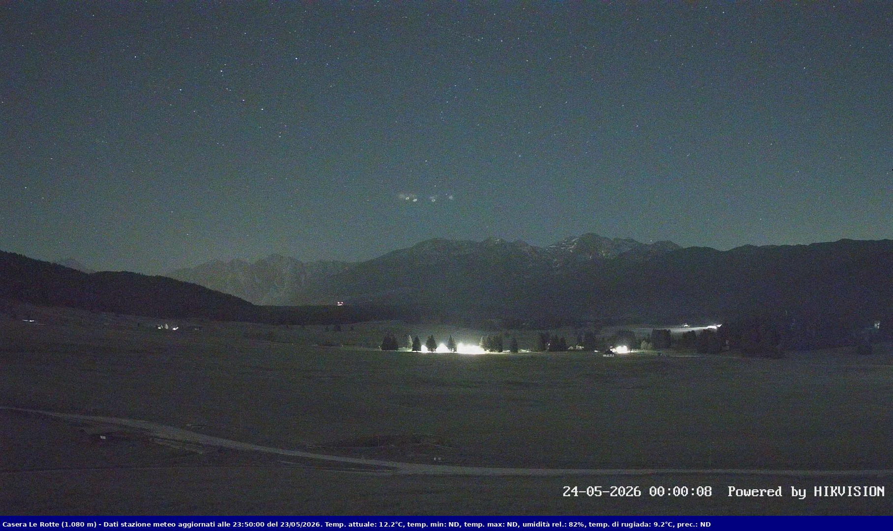 time-lapse frame, Pian Cansiglio - Casera Le Rotte webcam
